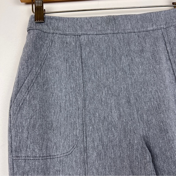 St John Cotton Blend Pull On Ankle Zip Pants - Picture 5 of 7